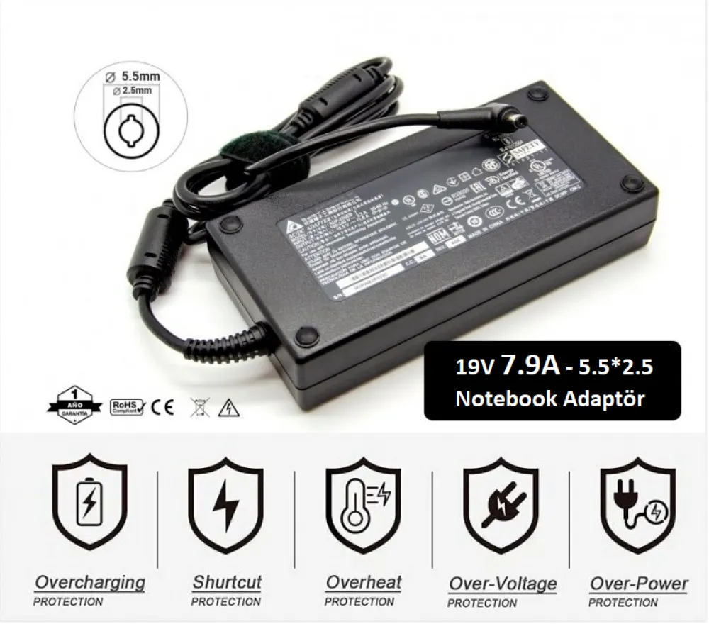 Technopc T7000 Worksitation Notebook Adaptör, Laptop Şarj Aleti